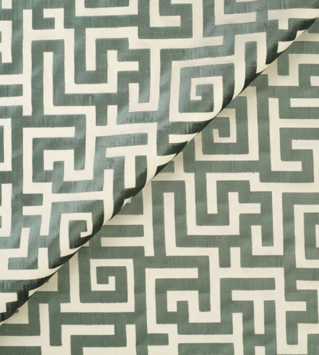 Apollon Fabric by Jim Thompson Forest Green