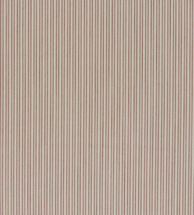 Apron Stripe Fabric by Zoffany Chalk/Tuscan Pink