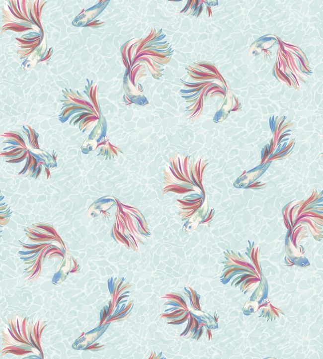 Aquaria Wallpaper by Osborne & Little Mediterranean/Magenta