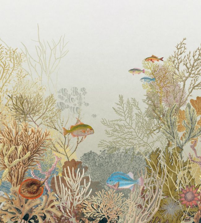 Aquarium Mural by Casadeco Beige Sepia