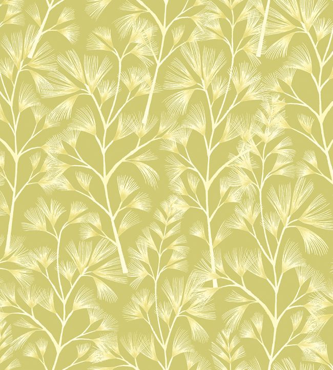 Arabella Wallpaper by Ohpopsi Chartreuse