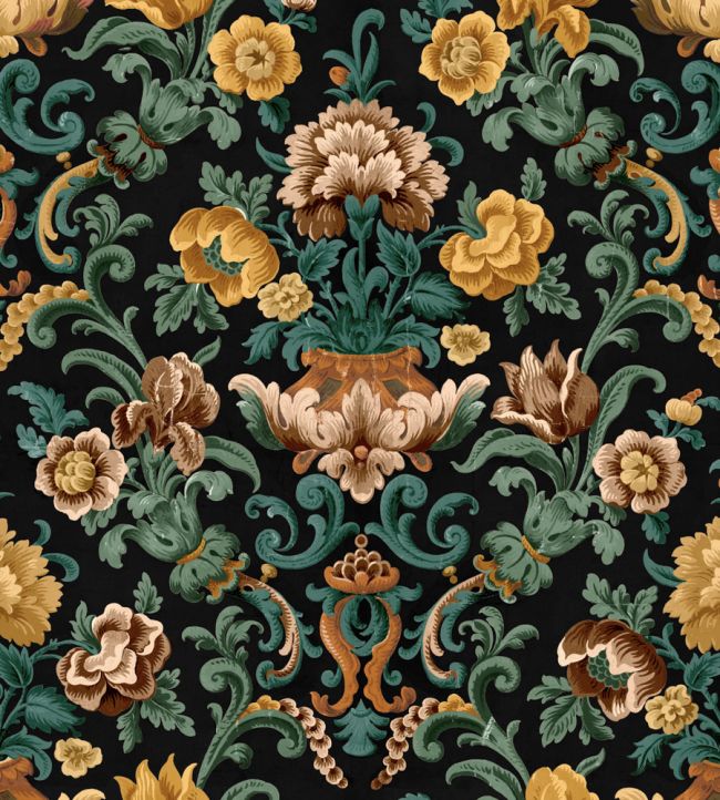 Aranjuez Damask Wallpaper by Coordonne Onyx