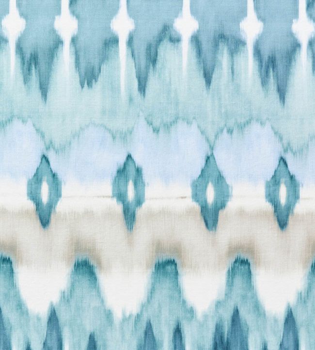Arbor Ikat Fabric by Travers Light Blue