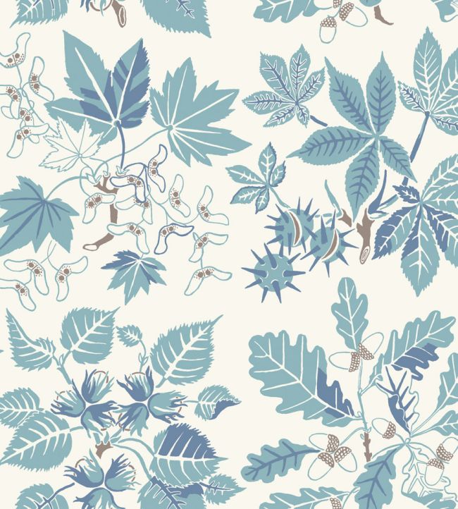 Arboretum Wallpaper by Borastapeter Blue