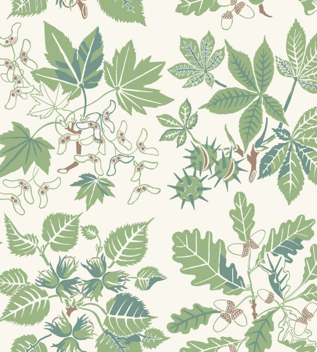 Arboretum Wallpaper by Borastapeter Green