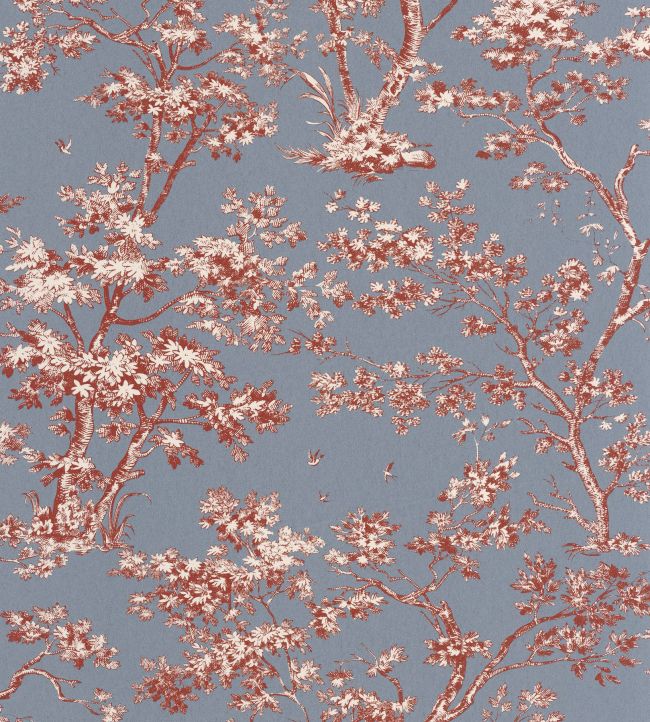 Arbre Wallpaper by Casadeco Bleu Orage