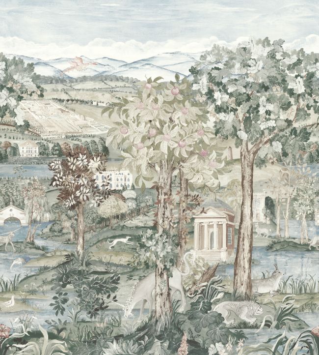 Arcadian Thames Mural by Zoffany Mineral