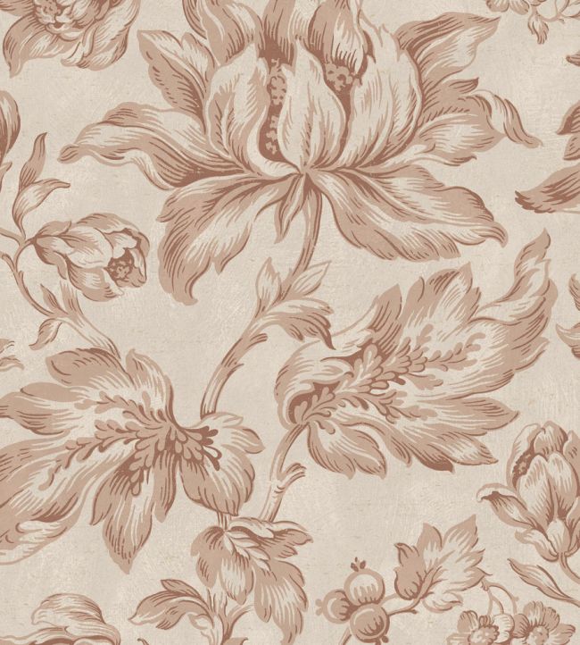 Archive Flower Wallpaper by Borastapeter Sunstone