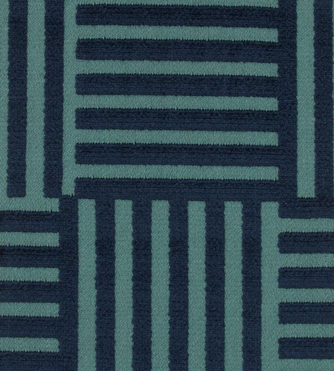 Archive Geo Fabric by Liberty Smalt Blue