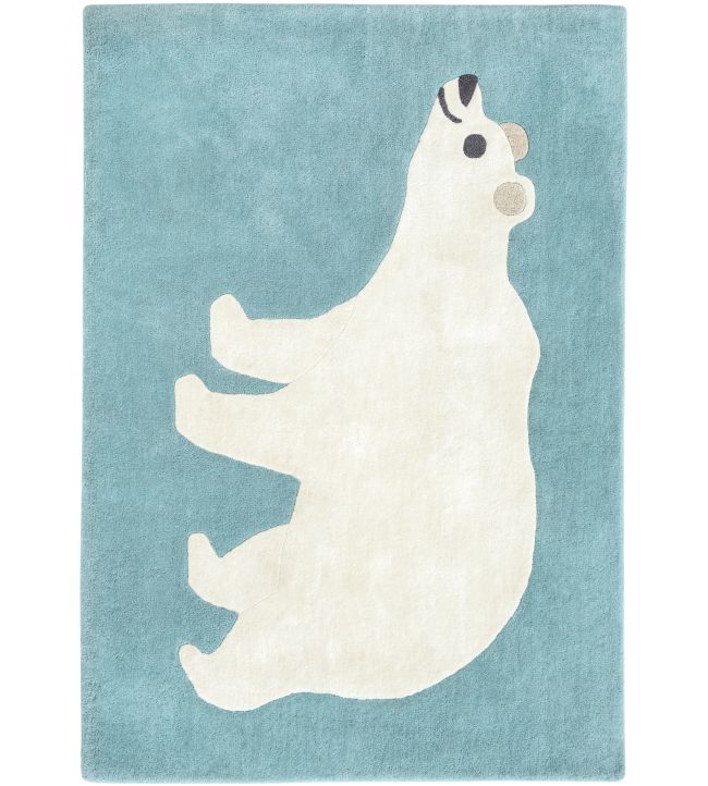 Arctic Bear Rug in Blue by Villa Nova | Jane Clayton