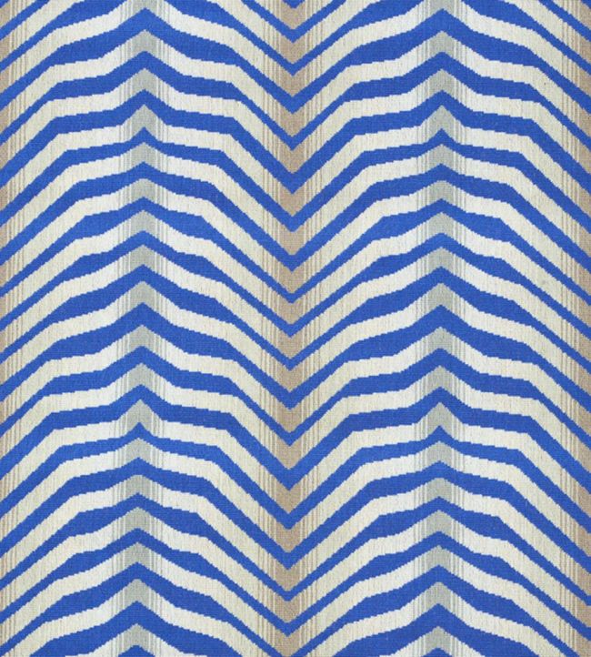 Arcure Epingle Fabric by Schumacher Cobalt