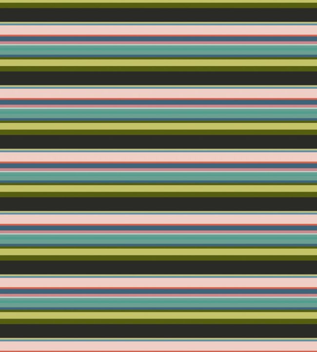 Arena Stripe Fabric by Arley House Coral