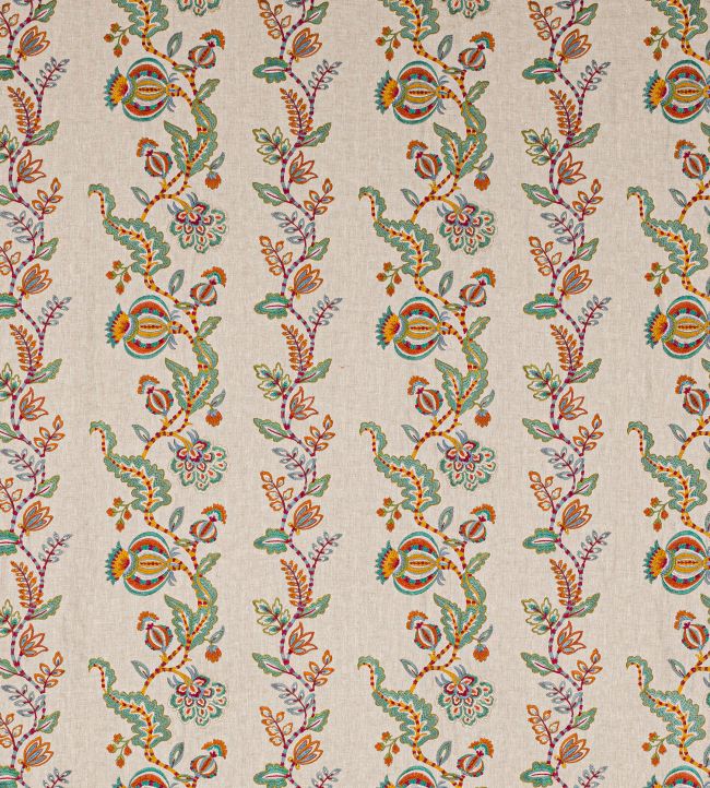 Ariadne Fabric by Colefax and Fowler Russet/Sage