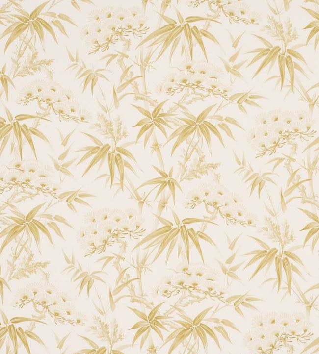 Arita Floral Wallpaper by Schumacher Citron