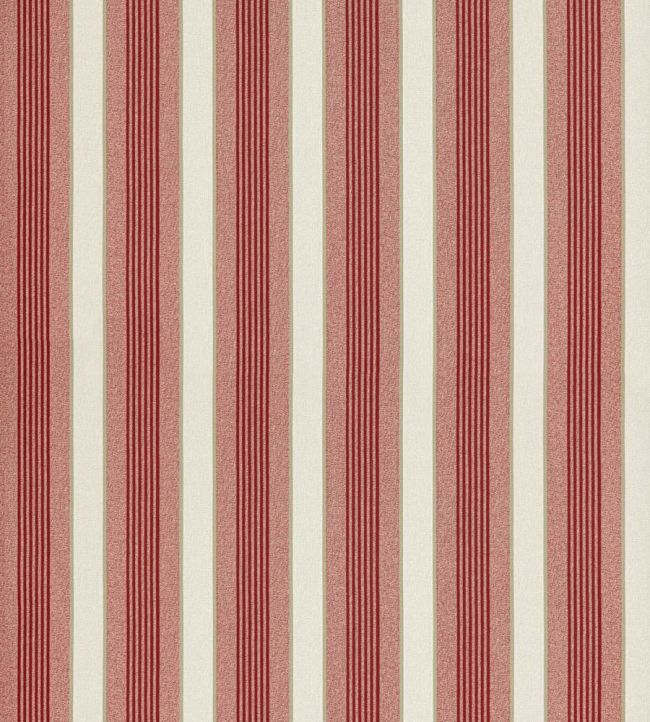 Arlo Stripe Wallpaper by Scalamandre Cherry