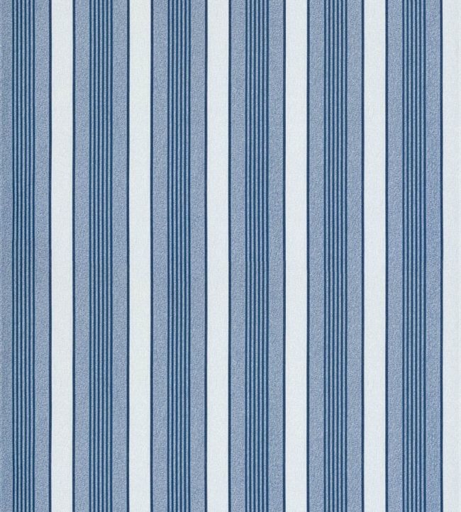 Arlo Stripe Wallpaper by Scalamandre Cobalt