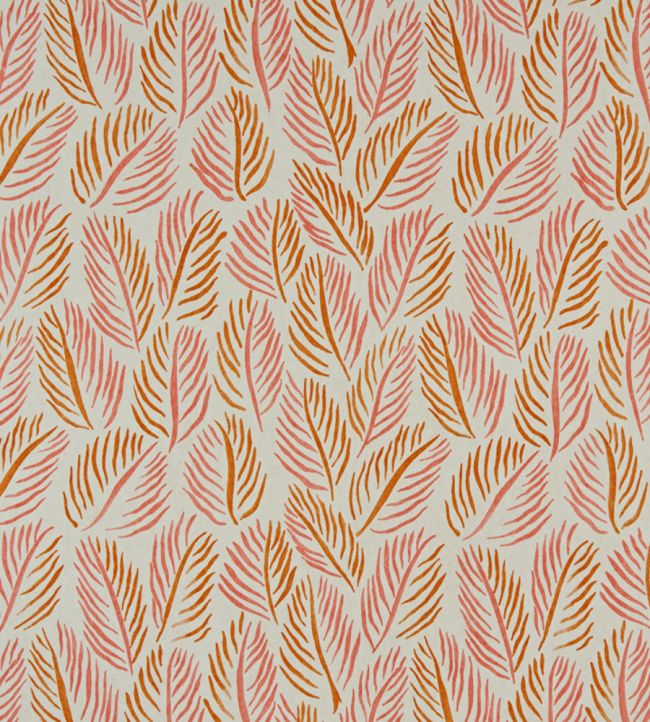 Armature Feuilles Wallpaper by Christopher Farr Cloth Apricot