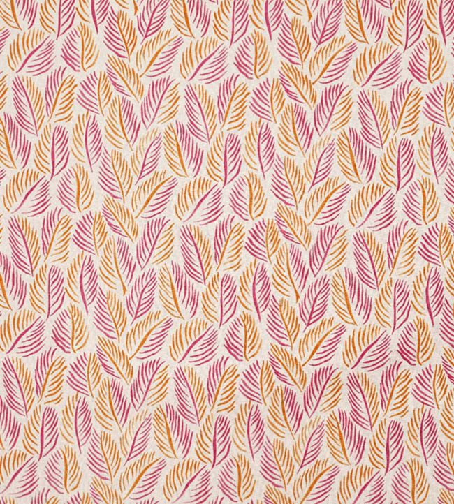 Armature Feuilles Fabric by Christopher Farr Cloth Hot Pink