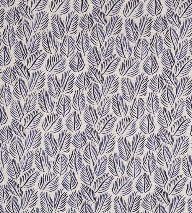 Armature Feuilles Fabric by Christopher Farr Cloth Indigo