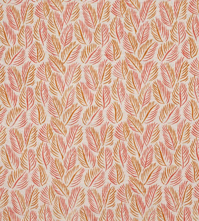 Armature Feuilles Fabric by Christopher Farr Cloth Orange