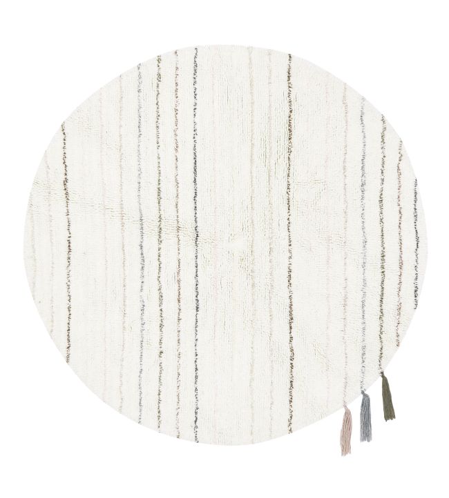 Lorena Canals Arona Round rug White WO-ARONA-C White