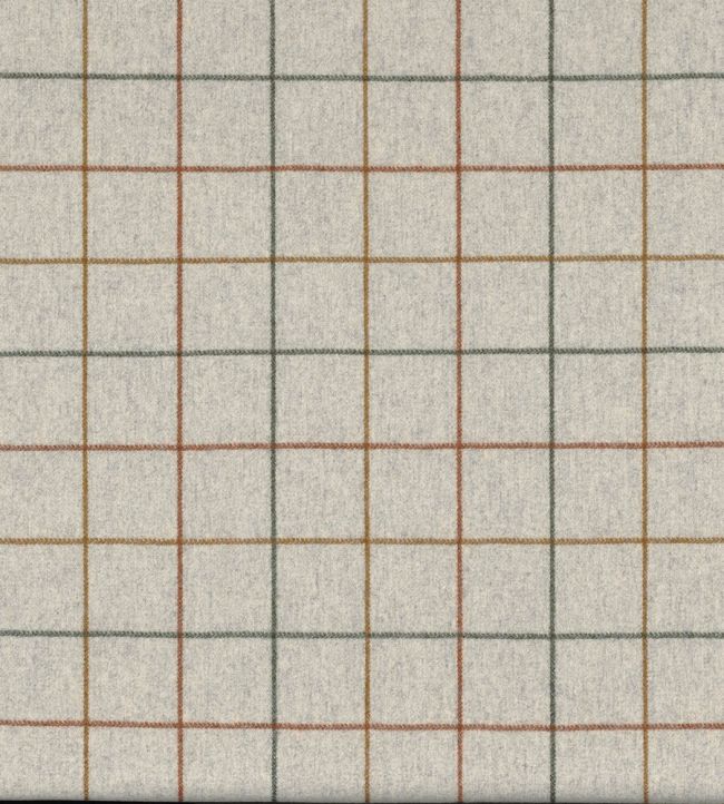 Arpege Fabric by Casamance Vert Irlandais Orange Brule