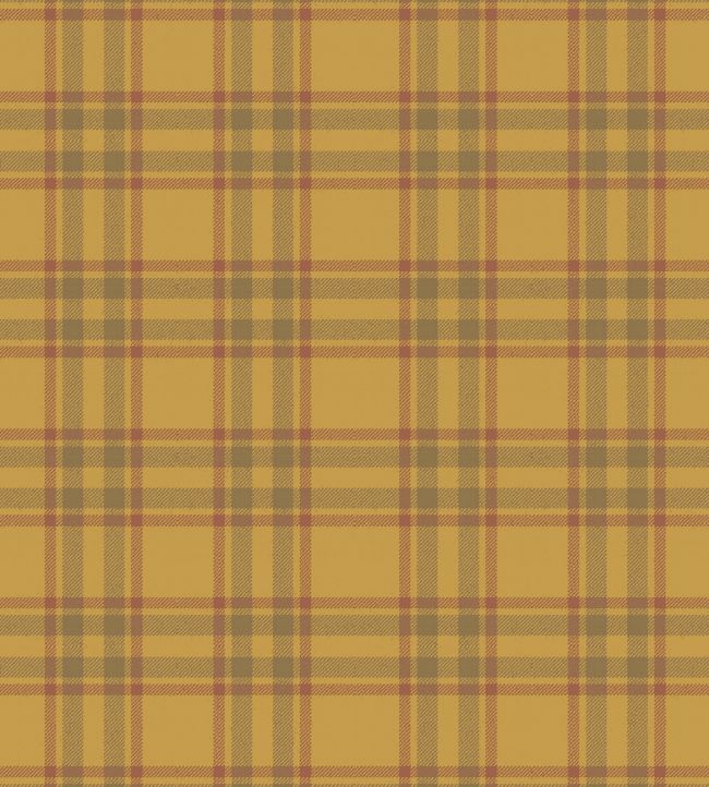 Arran Check Fabric by Arley House Gold