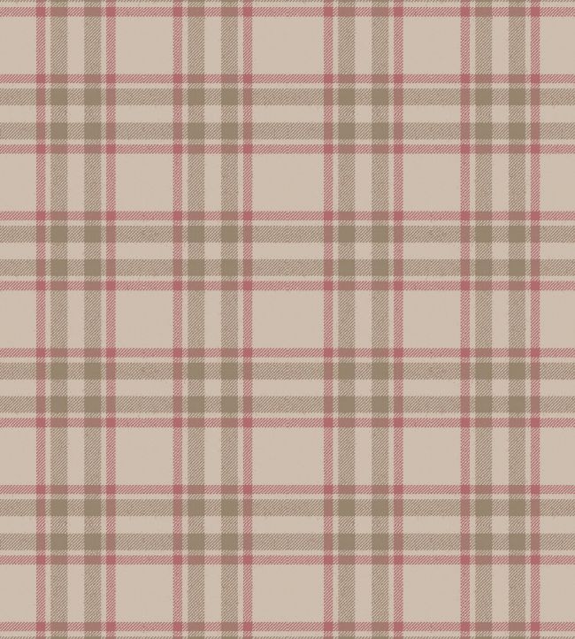 Arran Check Fabric by Arley House Latte