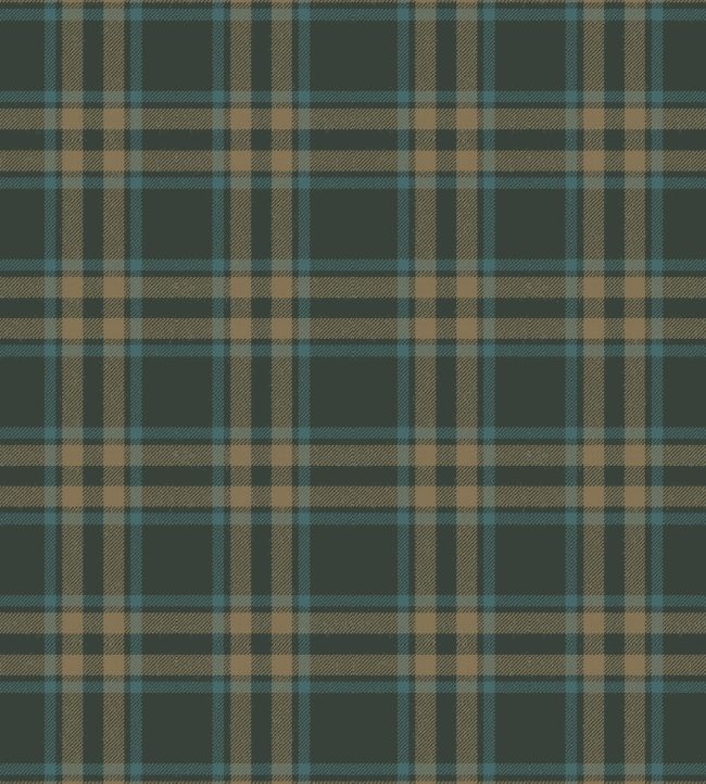 Arran Check Fabric by Arley House Midnight