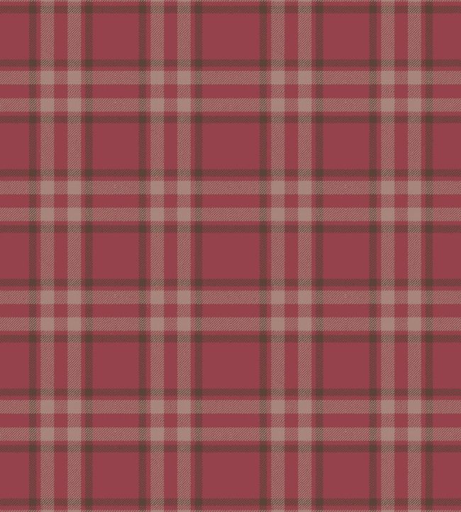 Arran Check Fabric by Arley House Rich Pink