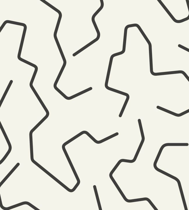 Art Line Wallpaper by Caselio Noir et blanc