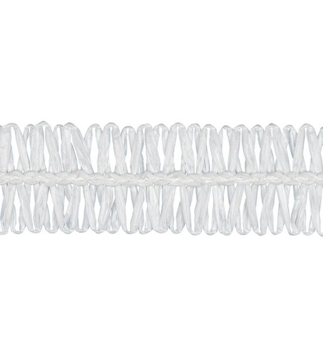 Asara Raffia Braid 33mm Trimming by Houles Blanc