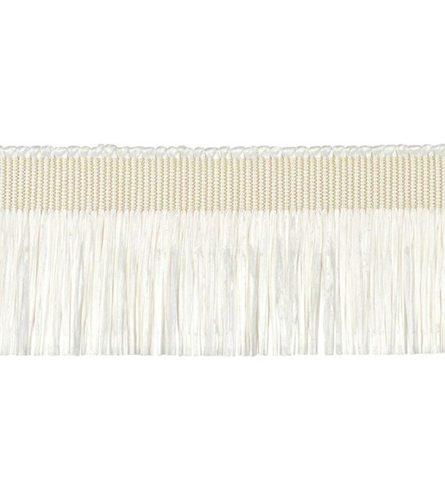Asara Raffia Fringe 40mm Trimming by Houles Blanc