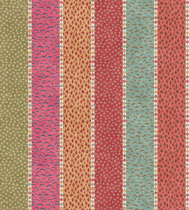 Asha Stripe Fabric by Lewis & Wood Jaipur Spice