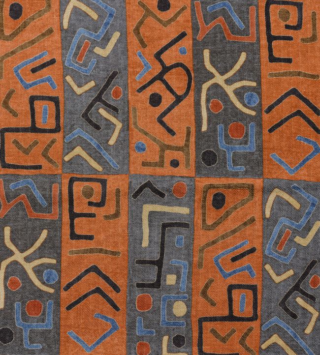 Ashanti Fabric by Andrew Martin Chocolate