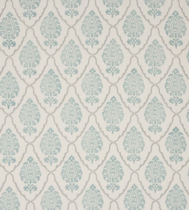 Ashburn Fabric by Colefax and Fowler Aqua