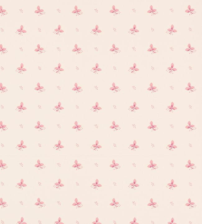 Ashling Wallpaper by Colefax and Fowler Raspberry
