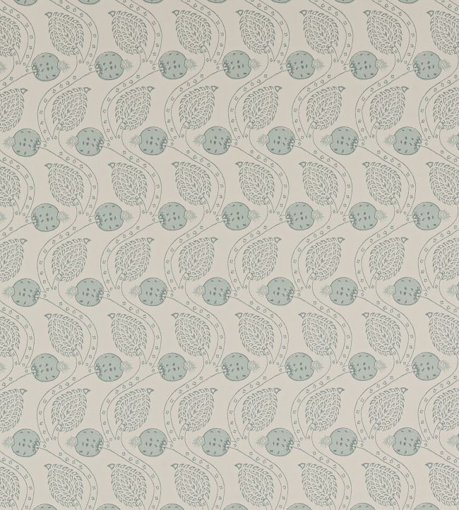 Ashmead Wallpaper by Colefax and Fowler Aqua