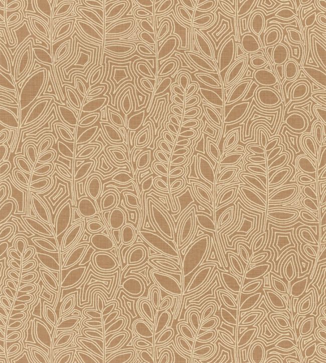 Astragale Wallpaper by Casamance Camel