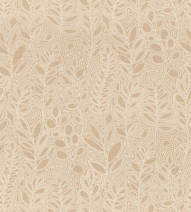 Astragale Wallpaper by Casamance Sable