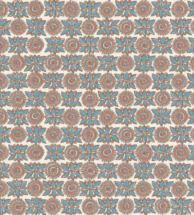 Astrid Wallpaper by Borastapeter Blue/Brown