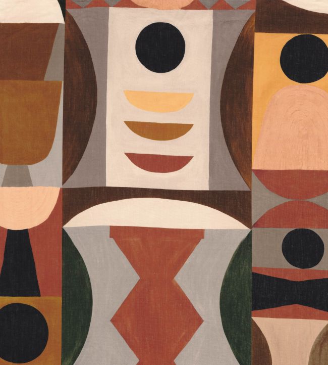 Atelier Sud Fabric by Casamance Terracotta/Sable