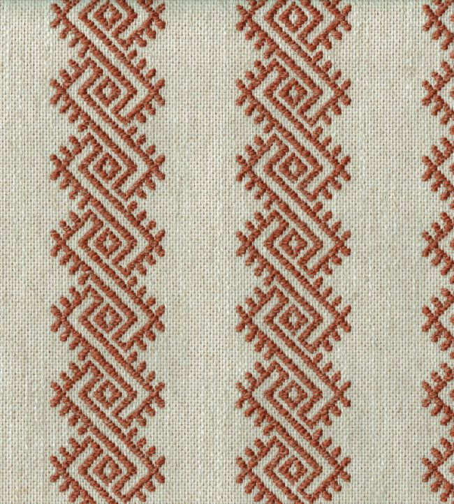 Athenia Fabric by Titley and Marr Terracotta