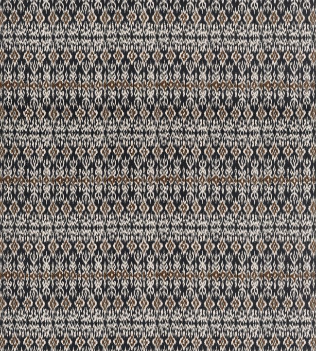 Atlas Ikat Fabric by Thibaut Basalt Black