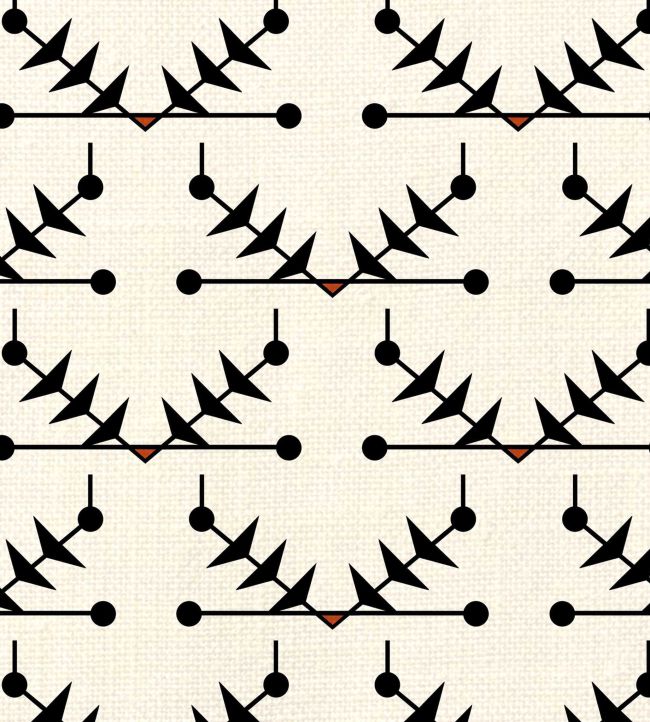 Atomic Trellis Fabric by Ottoline Black