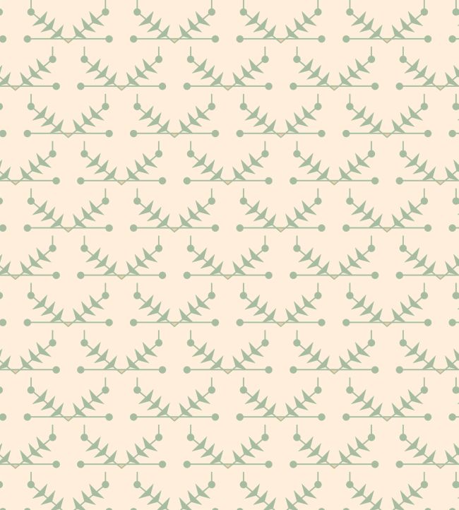 Atomic Trellis Wallpaper by Ottoline Soft Sage