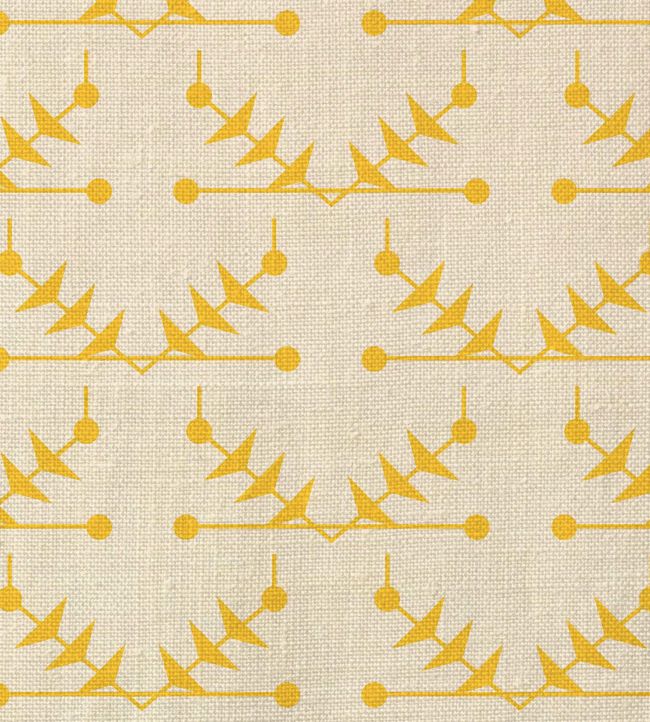 Atomic Trellis Fabric by Ottoline Yellow