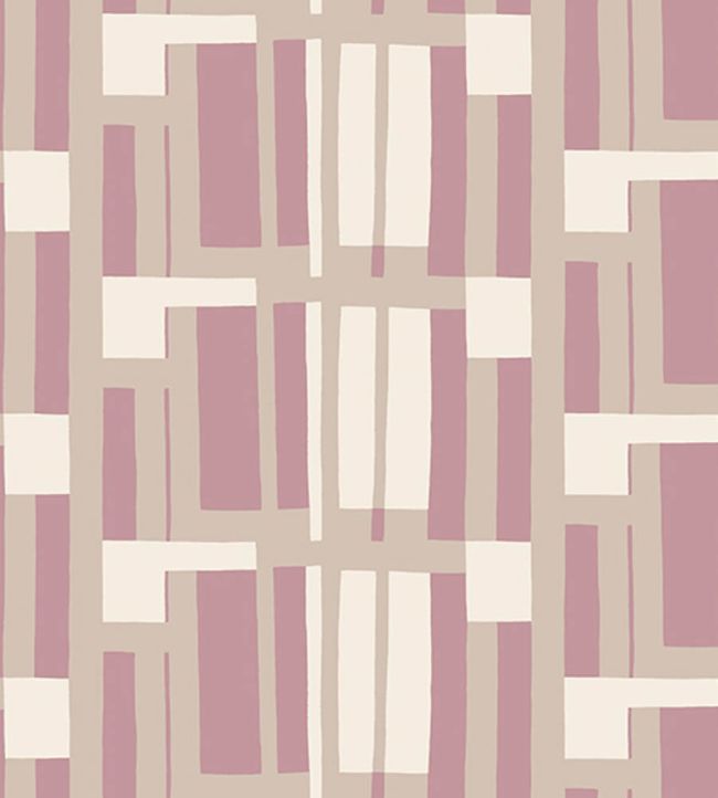 Attika Wallpaper by Marimekko Pink