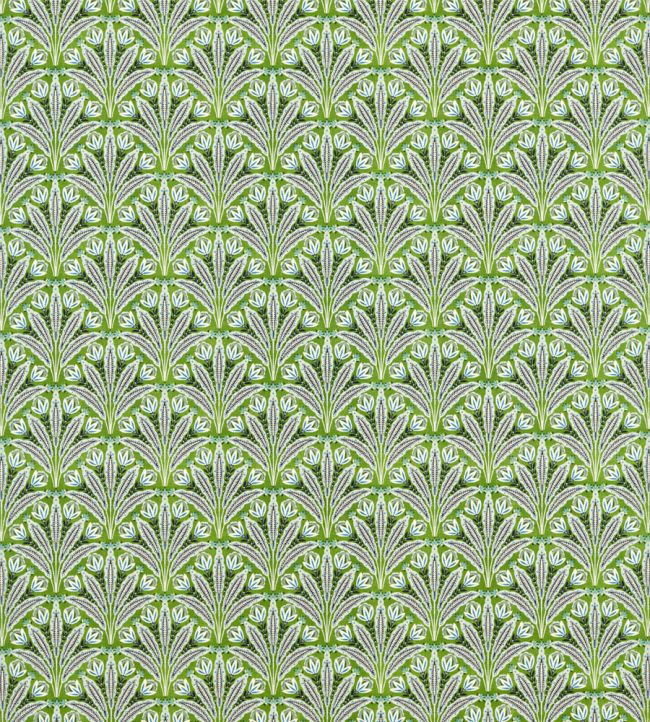 Attingham Fabric by Clarke & Clarke Cobalt/Green