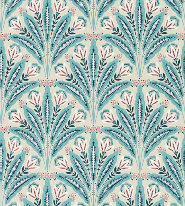 Attingham Wallpaper by Clarke & Clarke Mineral